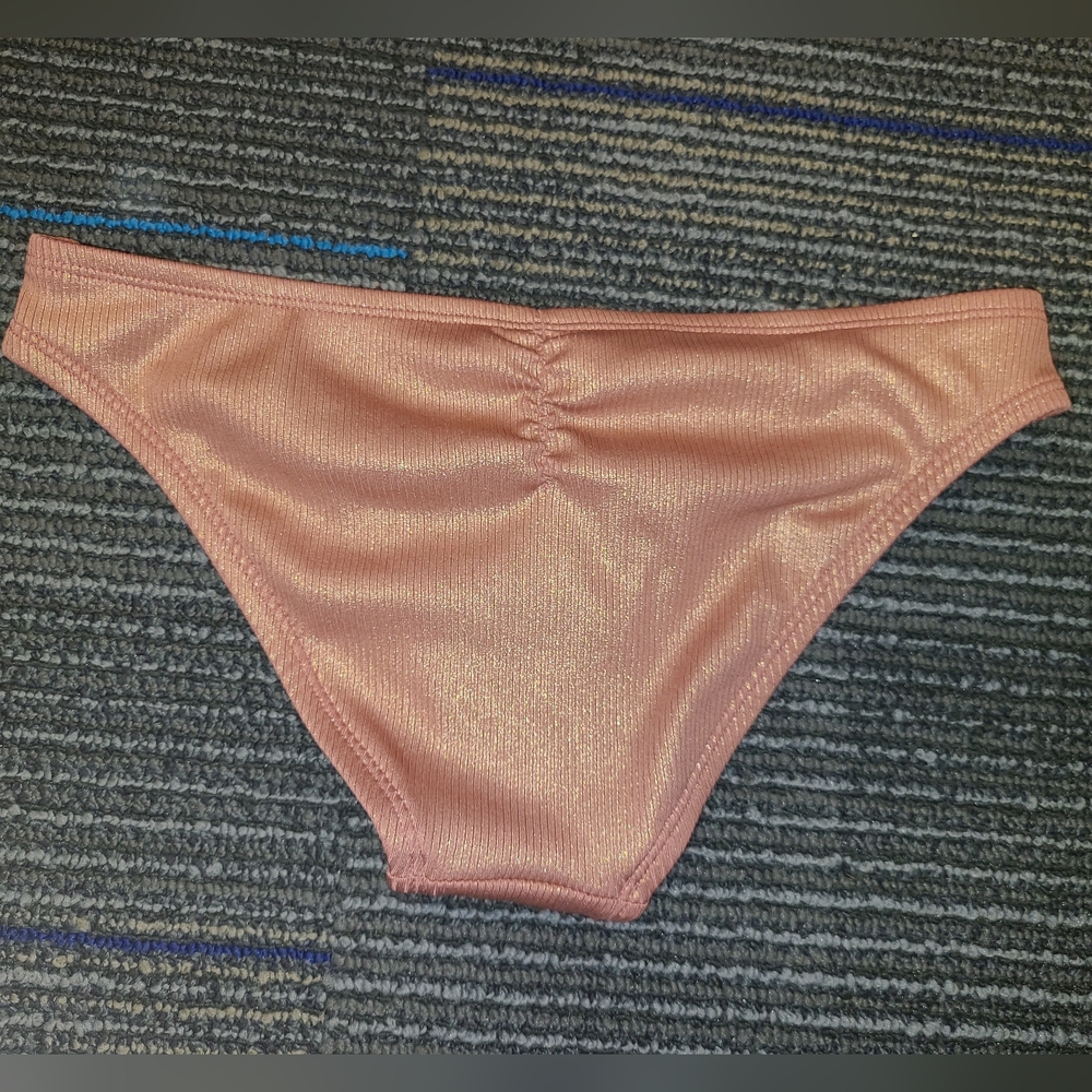 NWOT bikini bottoms Small orange/pinkish/goldish - Picture 3 of 9
